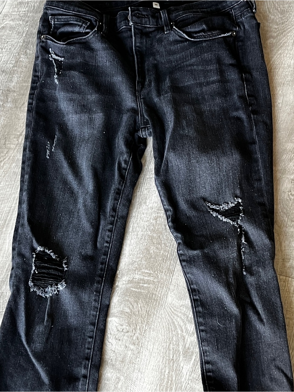 Frame Denim Black L'Homme Skinny Jeans